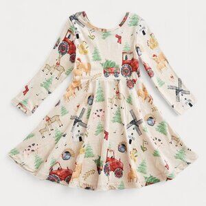 Charming Christmas Tree Farm Twirl Dress
